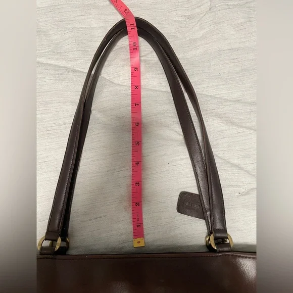 VINTAGE COACH TRIBECA SHOULDER BAG IN MAHOGANY - Picture 9 of 16